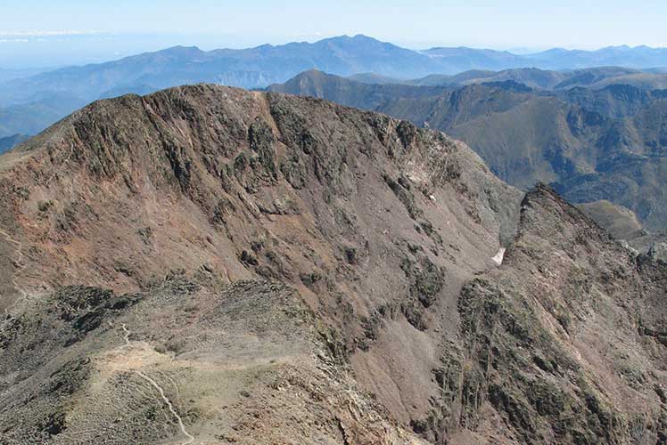 Montcalm des del cim de la Pica d'Estats