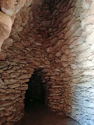 Interior de la barraca de la Capona