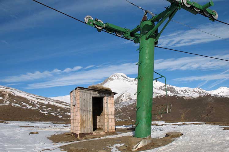 Remontador de les pistes d'esquí abandonades