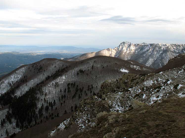 Vista hivernal de les Agudes