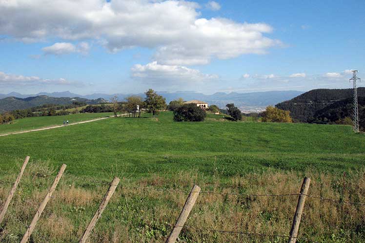 Vista del lluçanès prop de Sant Bartomeu