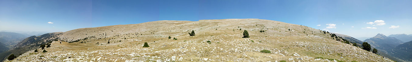 Panoràmica del Cadí cap al nord