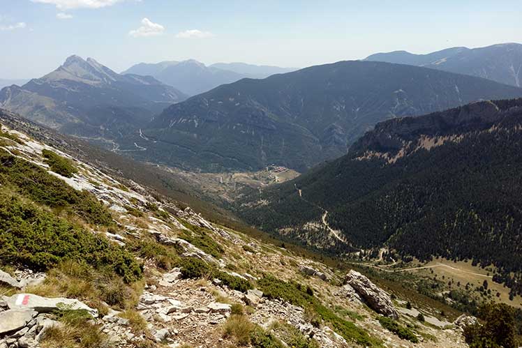 Vista del Pedraforca, Josa de Cadí i Coll de Jovell