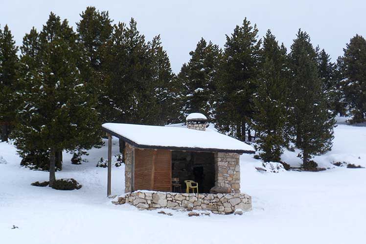 Barraca en el camí de baixada